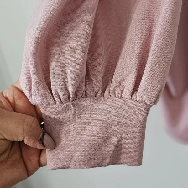 MATERNITY Skönhet Pullover Sweater with Pearls on Sleeves - Image 4