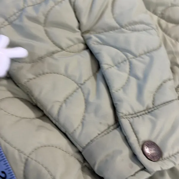 Woolrich Quilted‎ Light Sage Jacket Women Small Snap Button Coat Outdoor Winter - Image 12
