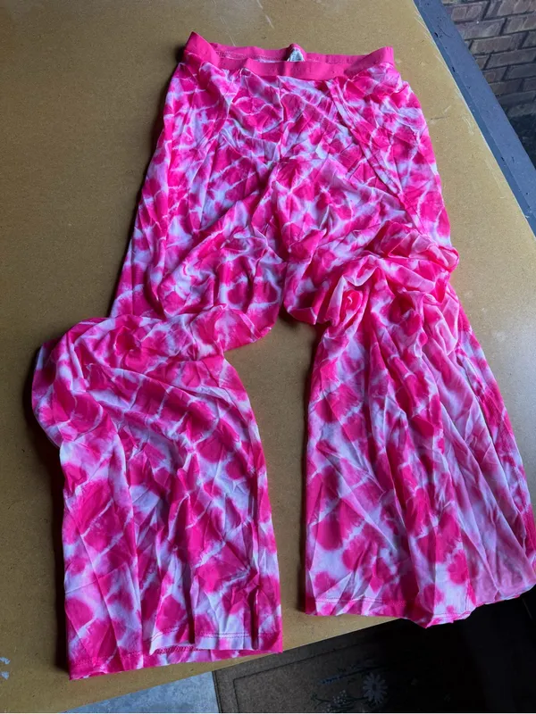 Women's Three Piece Top, Bottom, Sheer Pants Swim Resort Wear Size L #260159 - Image 4