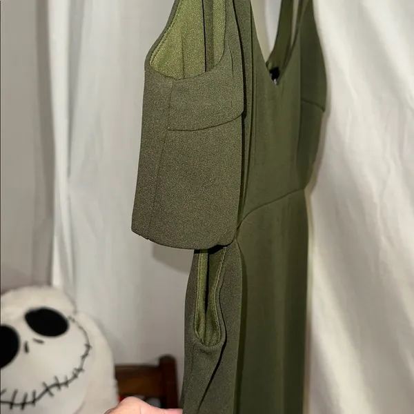 Lulu's Chic Olive Backless Dress NWOT - Image 3