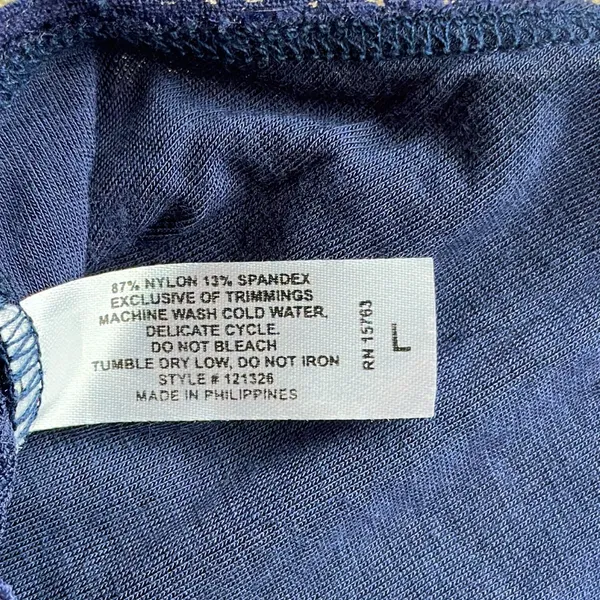 Navy Racerback Bralette Size L - Image 6