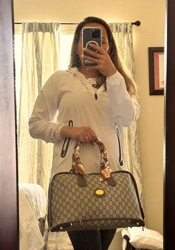 Gucci Brown Plus GG Coated Canvas Boston Bag - Image 13