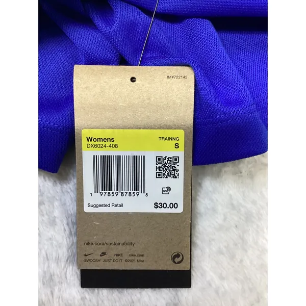 Nike Womens Dri-FIT Training Shorts Royal Blue Loose Fit DX6024-408 Small‎ NWT - Image 7