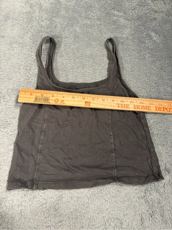 Aerie Gray cropped Tank Top medium - Image 4