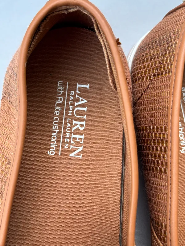 Ralph Lauren Slip On Shoes Jinny 9B Women Camel - Image 7