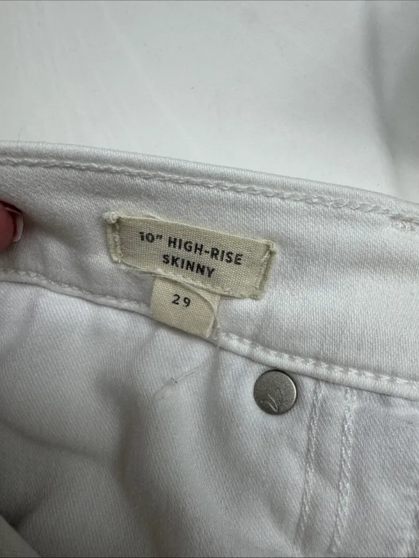 Madewell White High-Rise Skinny Jeans - Image 5