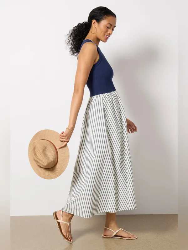 LNA Rhett Mixed Media Maxi Dress - Size Small - Image 3