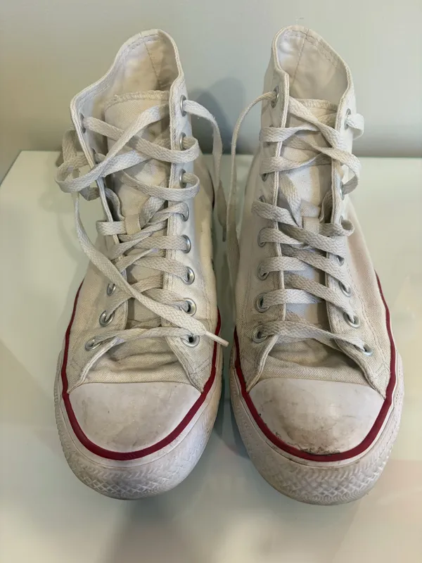 White Converse High-Top - Image 2