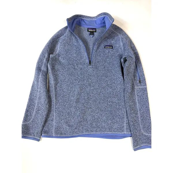 Patagonia Better Sweater 1/4 Zip Fleece Pullover Blue Marl STY25617 Womens M - Image 2