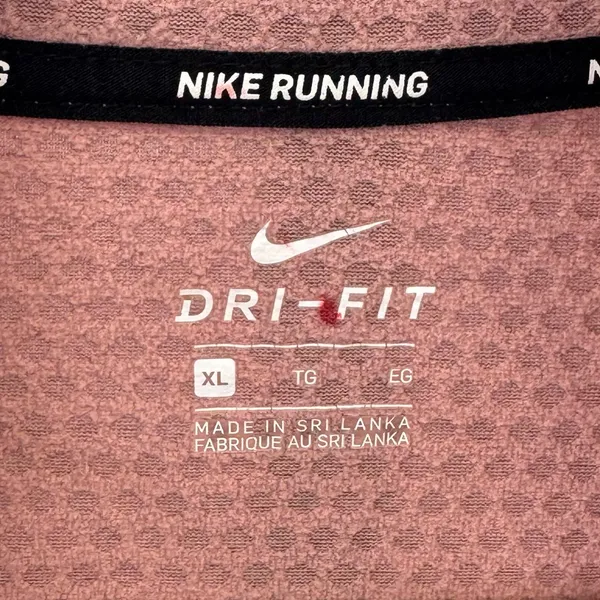 Nike Women's‎ Performance 1/4 Zip Activewear Athleisure Top Dusty Pink XL - Image 7