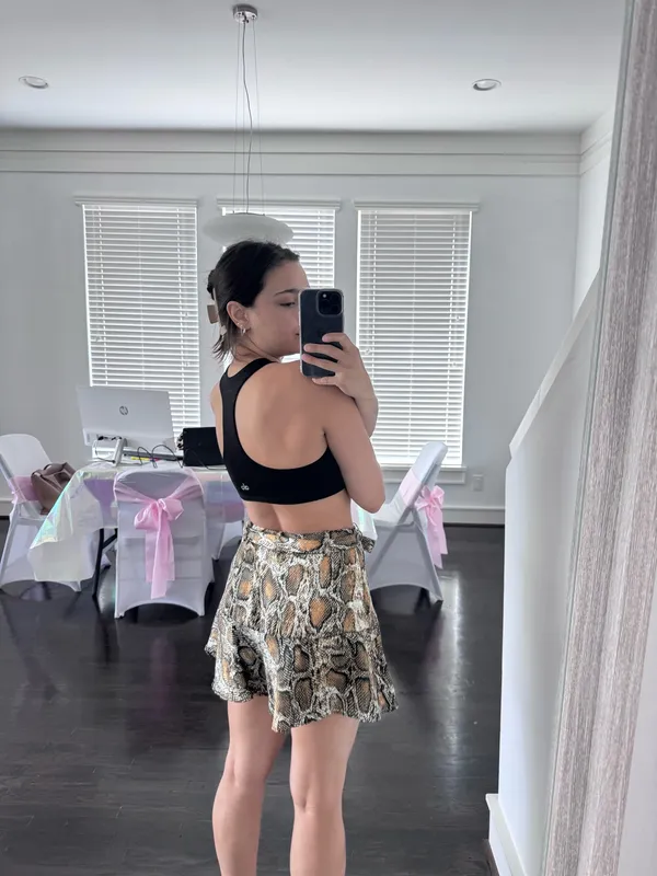ZARA Snake Print Skirt - Image 2