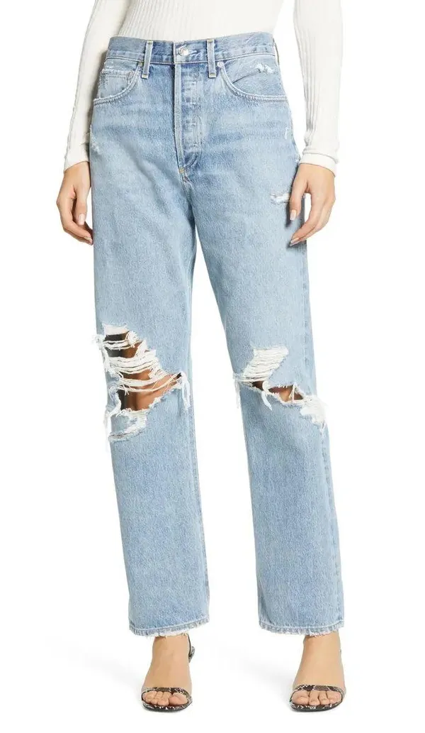 AGOLDE 90s Ripped Loose Jeans - Image 3