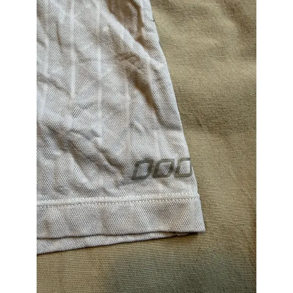 Lorna Jane Women's White Striped Workout Tank Top Size L Yoga - Image 2