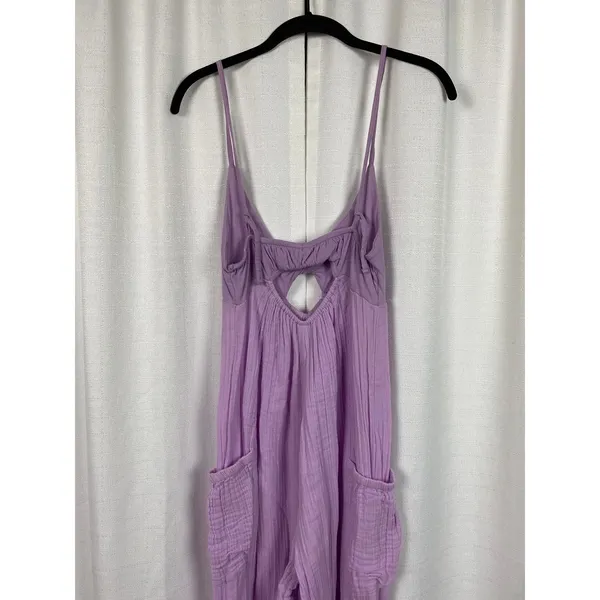 Urban Outfitters Out From Under Purple Gauze Cotton Jumpsuit Sz.S - Image 11