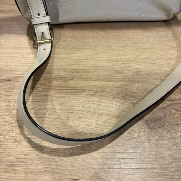 Coach Pebbled‎ Leather Crossbody Bag Chalk White Gold Hardware F29210 - Image 5