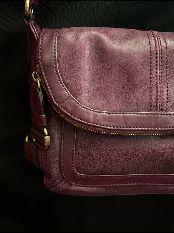 Tignanello Women's Plum Multi-Pocket Crossbody Shoulder Bag - Image 5