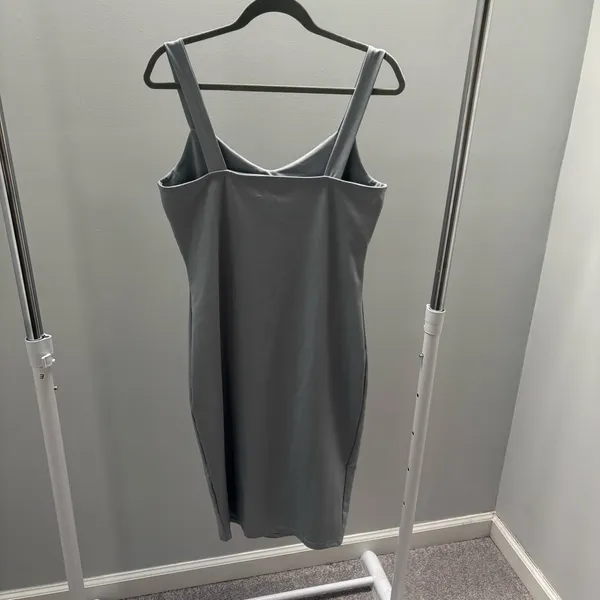 Cotton On Silver Blue Day to Night Bodycon Cutout Midi Dress - Image 5