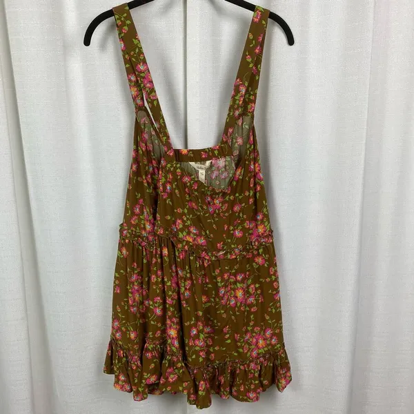 Matilda Jane Brown&Pink Floral On A Whim Ruffle Hem Tank Top Sz.XL NWT - Image 11