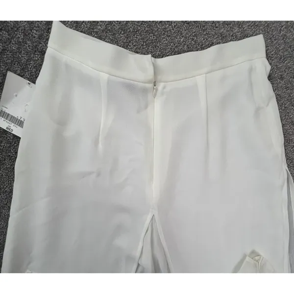 NWT Metaphor Ivory Layered Flowy Beach Cruise Dress Pants Med‎ Wide Leg Comfort - Image 9