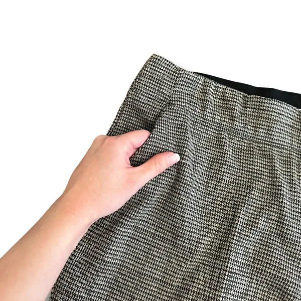 Max Studio London‎ Women’s Large Pants Houndstooth Wide Leg Stretch Trousers - Image 7