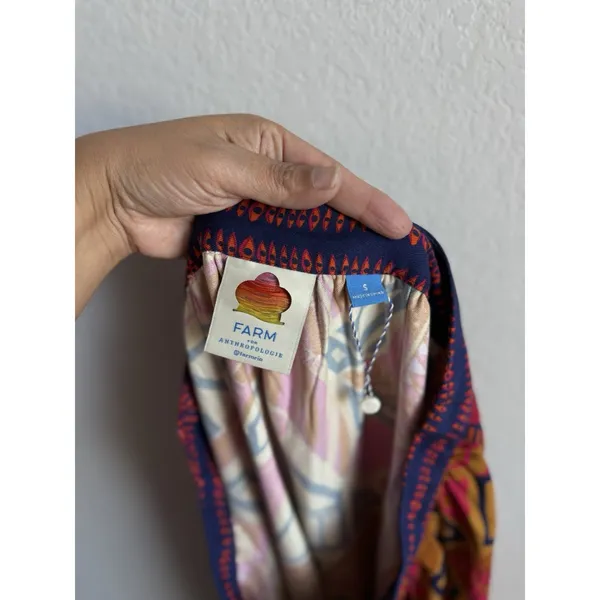 Anthropologie Farm Rio Cool‎ Tropical Button Down Maxi Skirt Women's Small NWOT - Image 11