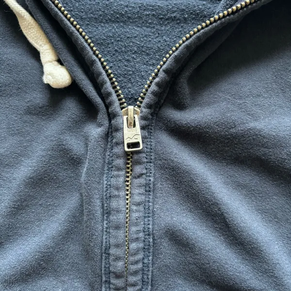 Y2k navy hollister surf league full zip up - Image 4