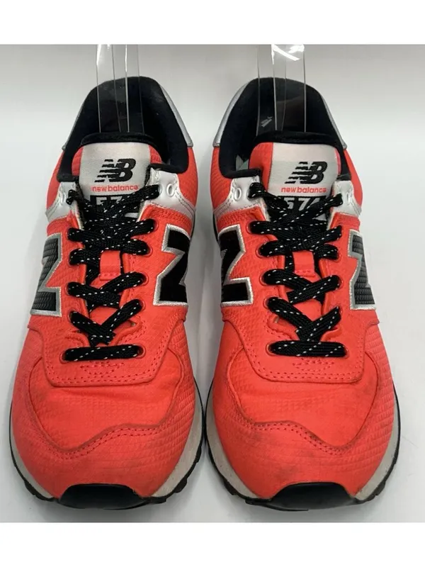 New Balance 574 Women's Shoes Sneakers Size 6 Vivid Coral Running Retro Gym - Image 3