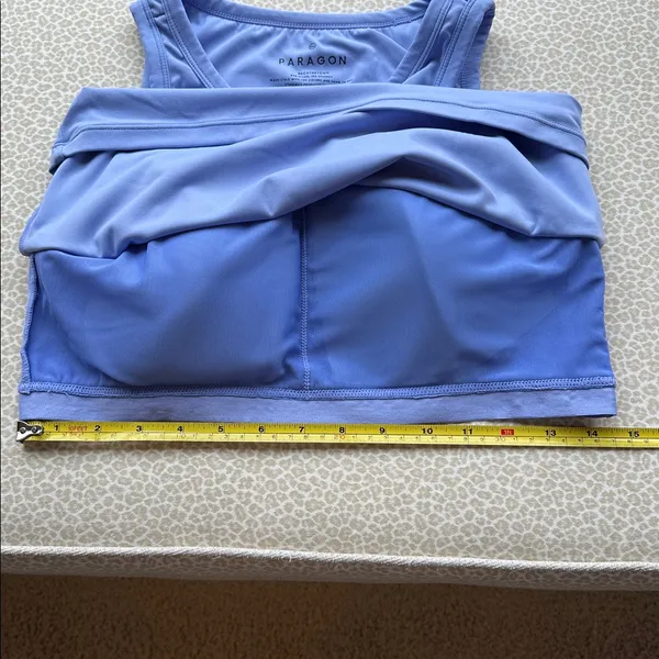 NWOT PARAGON RECSTRETCH Athletic Bra Crop Top in periwinkle size 2XL - Image 8