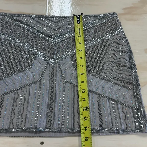 NWT Club Monaco Beaded Itzel Party Embellished A-line Mini Skirt Sz‎ 6 - Image 13