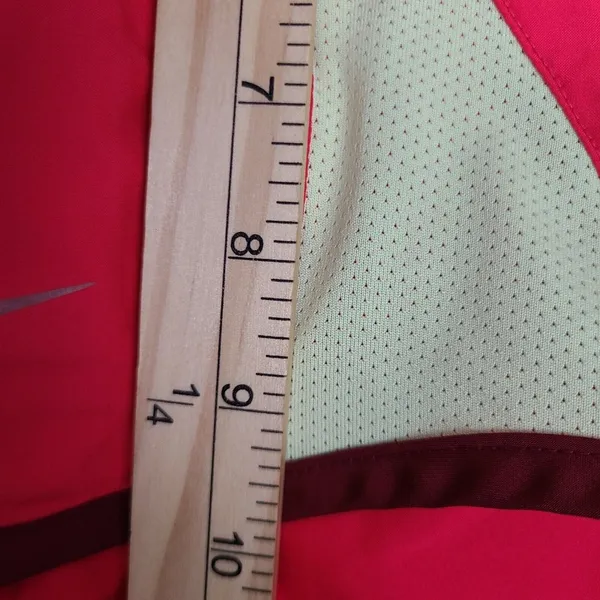 Nike Womens Shorts Dri-Fit Pull On Running & Jogging Activewear Red Yellow Small - Image 3