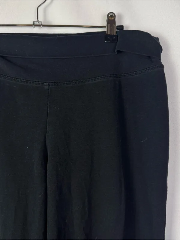 Tek Gear Black Foldover Flare Y2K Leggings M - Image 3