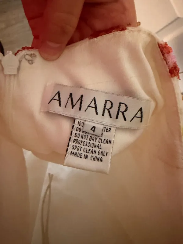 Amarra white floral homecoming dress - Image 6
