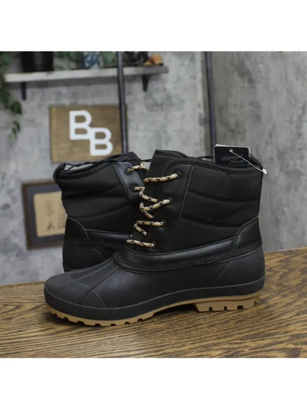Universal Thread Womens Tiffani Duck Boots Water Resistant 94642636 Black 8M - Image 7