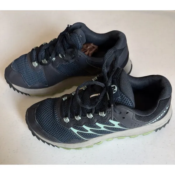Merrell Womens Wildwood J5066800 navy Blue Hiking Shoes Sneakers 7.5 - Image 3