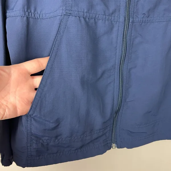 LL Bean Jacket Womens Small Navy Mountain Classic Full Zip Hoodie Lightweight S‎ - Image 6