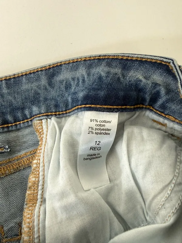 Maurices Kick Boot Ankle High Rise Jeans Medium Wash Ripped Western - Image 12
