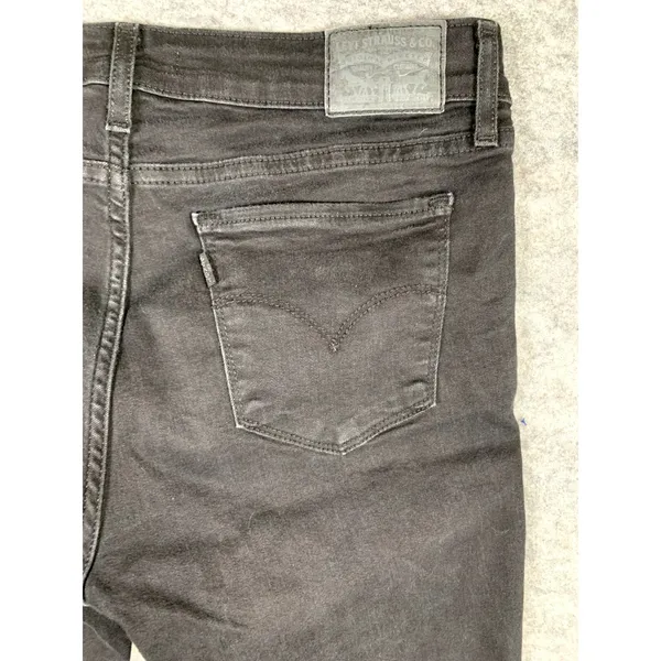 Levi's‎ Pants Womens Size 30 Skinny Stretch Black Denim Jeans Casual 711 - Image 9