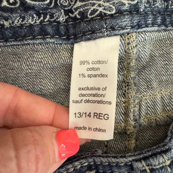1608 | Miss Me Embroidered Flap Pocket‎ Bootcut Cowgirl Jeans Blue Womens 31 Y2K - Image 9