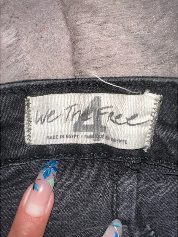 Free People Skirt Mini Denim - Image 4