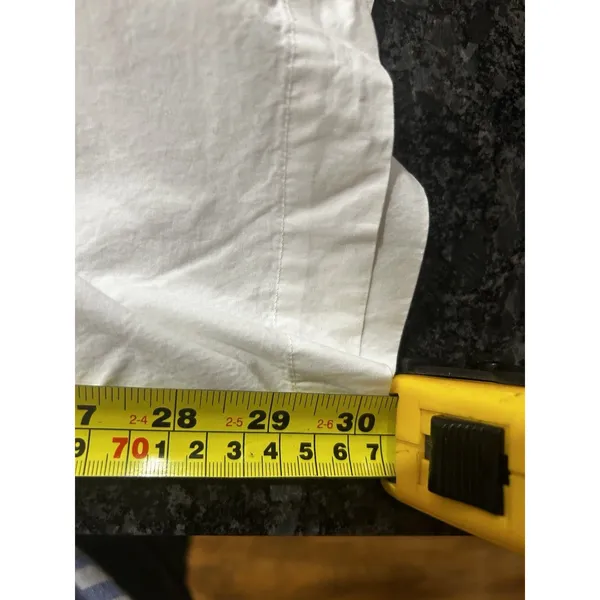 SKIMS Pajama Pants Size 3X White Poplin Sleep Elastic Waist Pockets Lounge Cozy - Image 6
