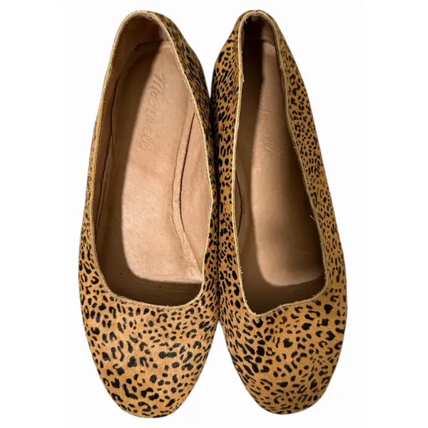 Madewell‎ Cory Leopard Calf Hair Ballet Flats Shoes Women's Size 8 - Image 5