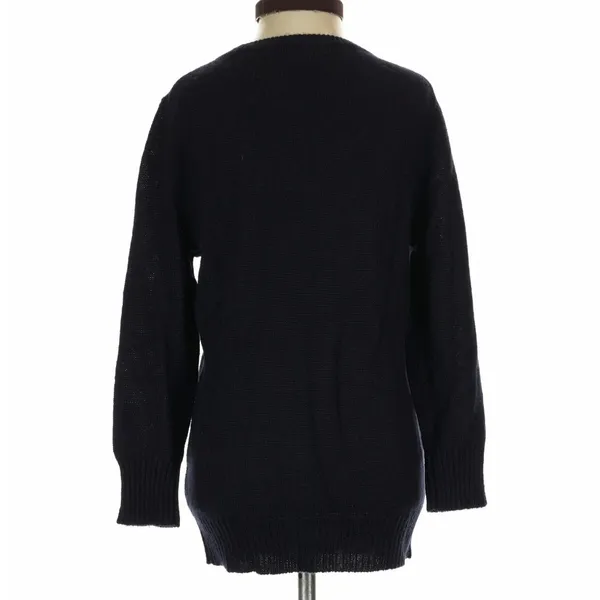 J. Crew NWT Womens Navy Blue Jeweled Embellished Mohair Wool Blend Sweater‎ S - Image 3