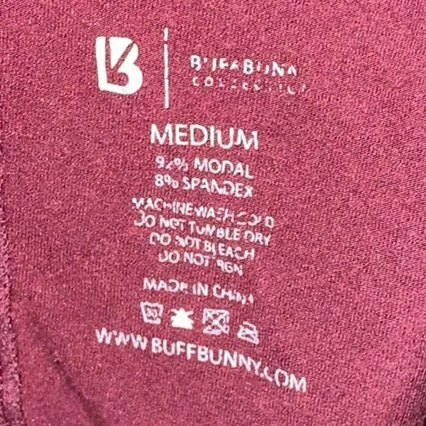 BUFFBUNNY Twist Back Tank Top Medium‎ Burgundy Athleisure Workout Gym Activewear - Image 4