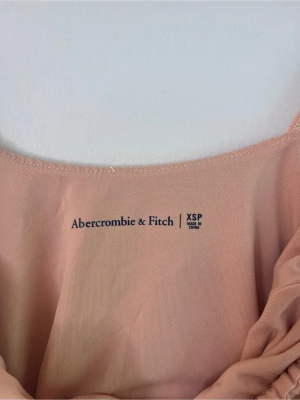 Abercrombie Strappy Cutout Knit Mini Dress Light Orange - Image 7