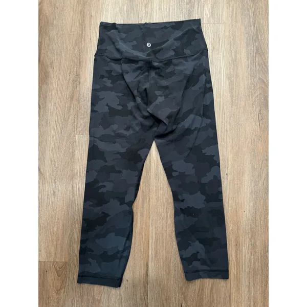 Lululemon Align High Rise Crop Leggings Size 8 Camo Print Athletic Pants flaw‎ - Image 2