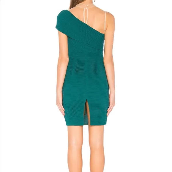 Aijek Toga Dress Green Revolve - Image 4