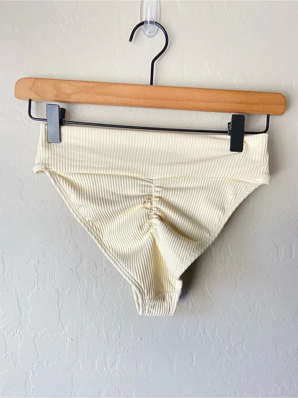 Montce ribbed bikini set cream medium READ description - Image 7