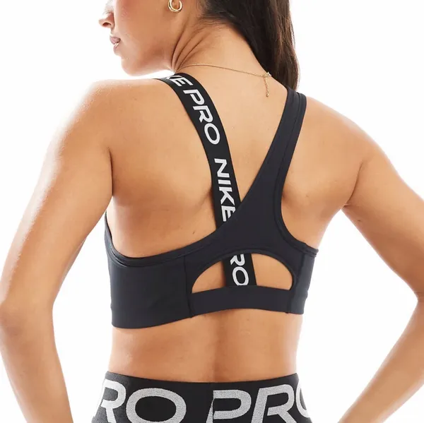 NWT Nike Pro Asymmetrical Padded Sports Bra - Image 2