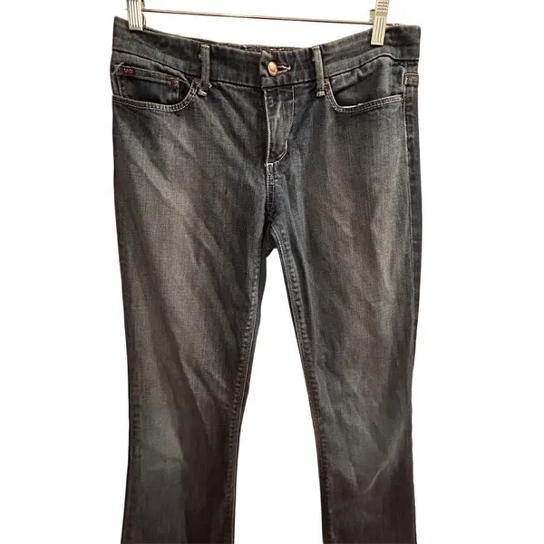 Joe's Jeans Women's Flare Jeans Black Dark‎ Wash Stretch Size 31 - Image 2