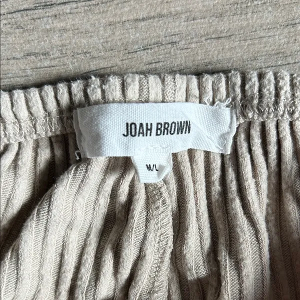 Joah Brown Striped Cream Pants - Image 2